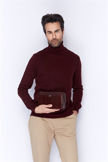 Aka Deri Kahverengi El Çantası 365 61