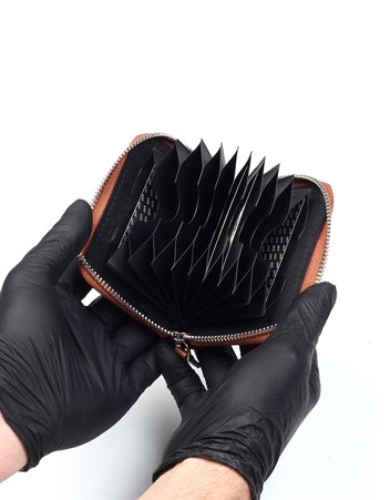 Aka Deri Siyah Kartlık Cüzdanı 017 63