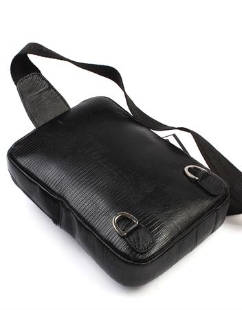 Siyah Çapraz Deri Çanta 205 10