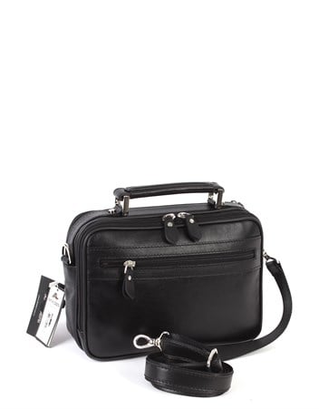 Siyah Deri Portföy Çantası 390 1