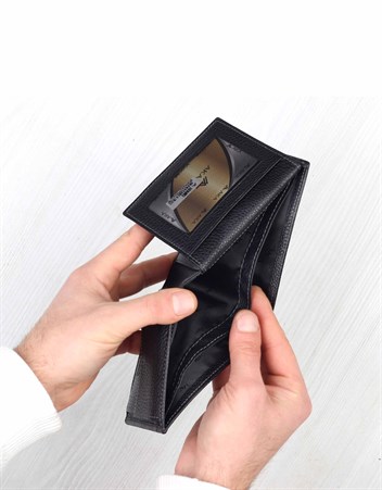 Aka Deri Siyah Erkek Cüzdanı 517 -2