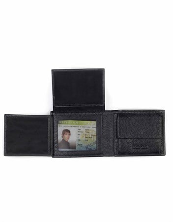 Aka Deri Siyah Erkek Cüzdanı 517 -2
