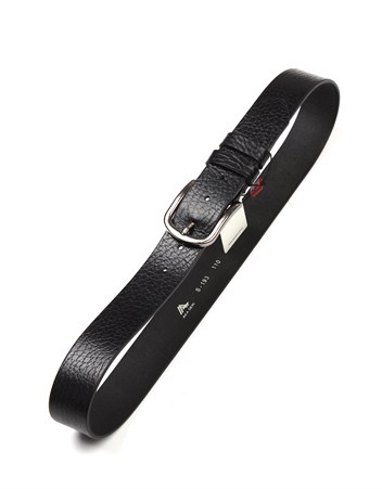 Siyah Hakiki Deri Spor Erkek Kemeri s193