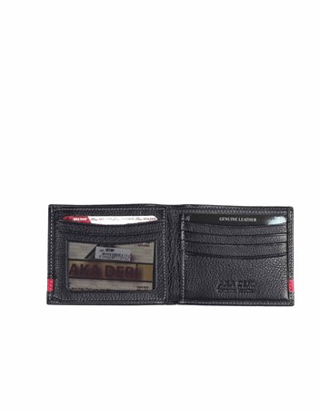 Aka Genuine Leather Mens Wallet 524 -2/8