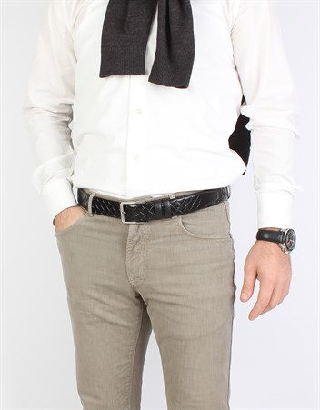 Siyah Klasik Deri Kemer kk2007