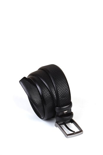 Siyah Klasik Deri Kemer kk2025