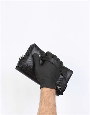 Aka Deri Siyah El Çantası 309 10