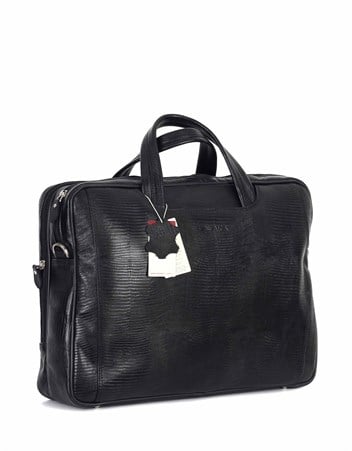 Aka Deri Siyah Laptop Evrak Çantası 245 10