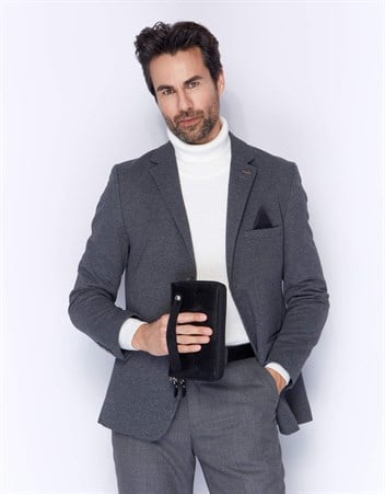 Aka Deri Siyah El Çantası 331 10