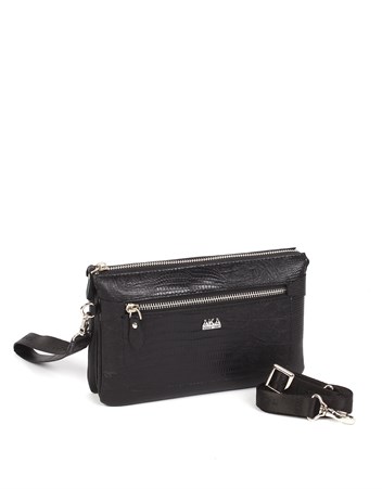 Aka Deri Siyah El ve Omuz Çantası 364 10