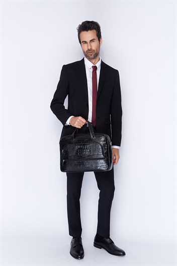 Aka Deri Siyah Laptop Evrak Çantası 251 12