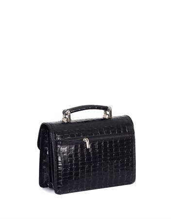 Aka Deri Siyah Portföy Çantası 164 12