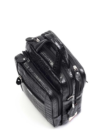 Aka Deri Siyah El ve Omuz Çantası 302 12