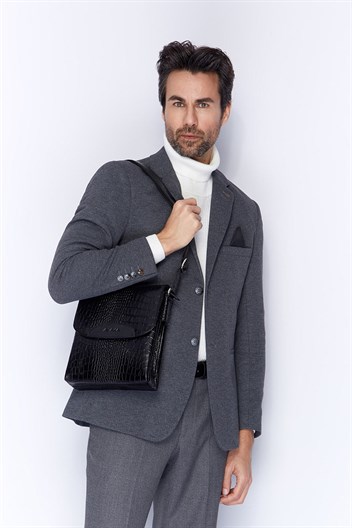 Genuine Leather Shoulder Bag 373 12