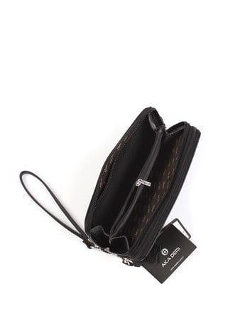 Aka Deri Siyah El Çantası 331 12