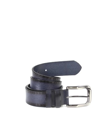 Lacivert Spor Deri Kemer s87