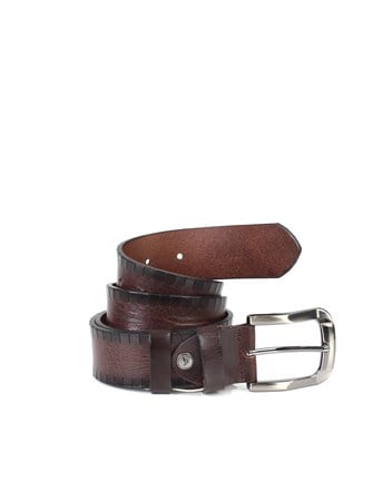 Kahverengi Spor Deri Kemer sk0013