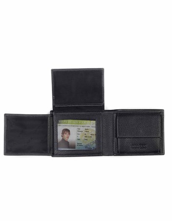 Aka Deri Siyah Erkek Cüzdanı 517 -12