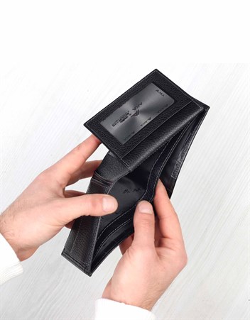 Aka Deri Siyah Erkek Cüzdanı 517 -12