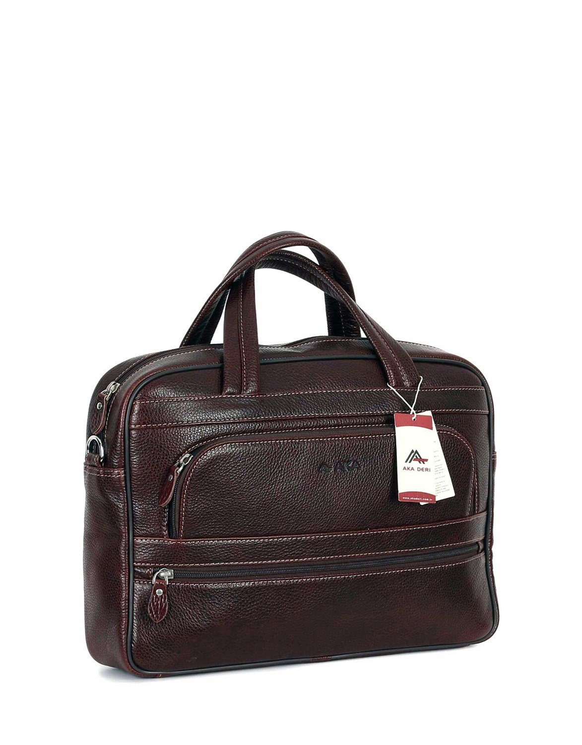 Genuine Leather Laptop Bag - 251 - 4