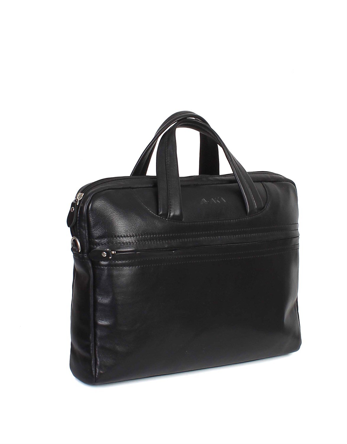 Aka Deri Evrak Çantası Siyah 298