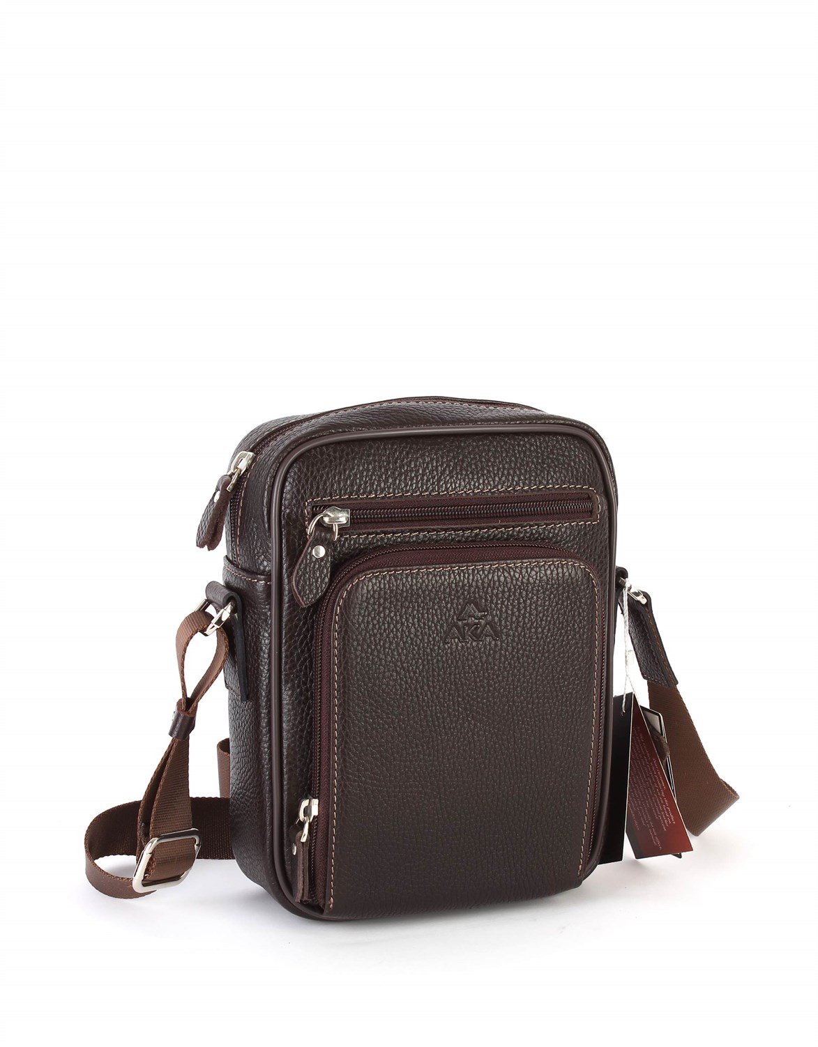 Aka Deri Kahverengi Omuz Çantası 328 4