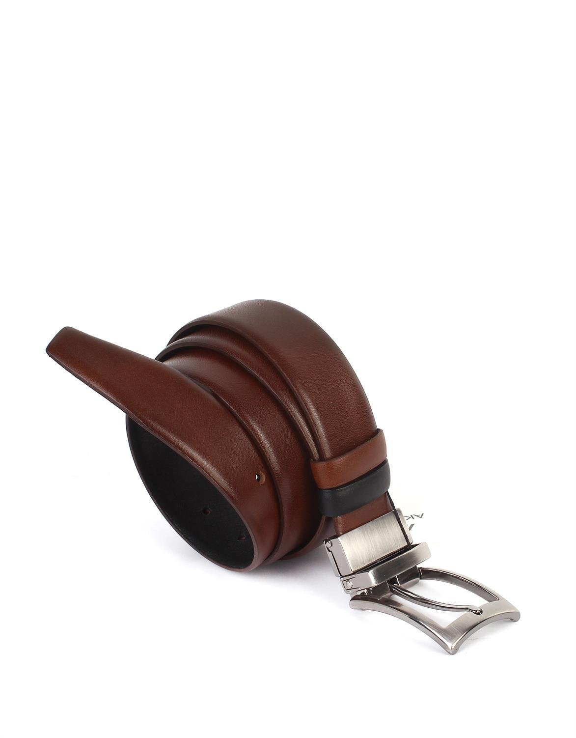 Çift Taraflı Deri Klasik Erkek Kemeri s8004