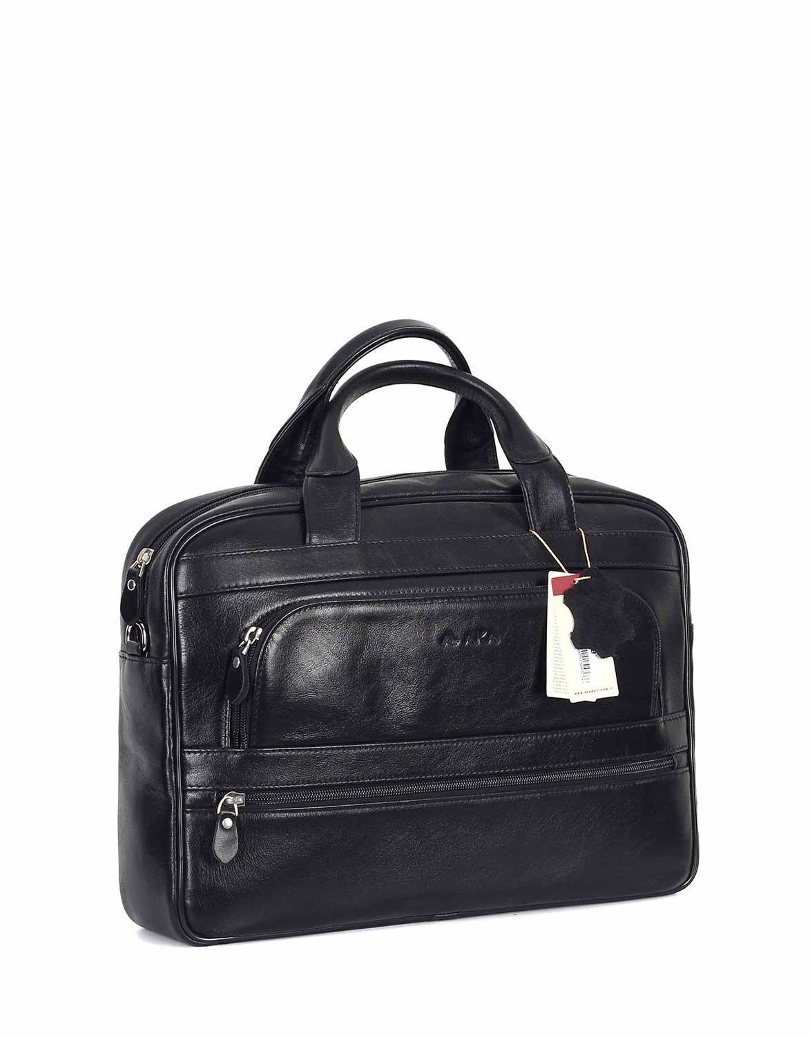 Düz Siyah - Deri Evrak Çantası 251