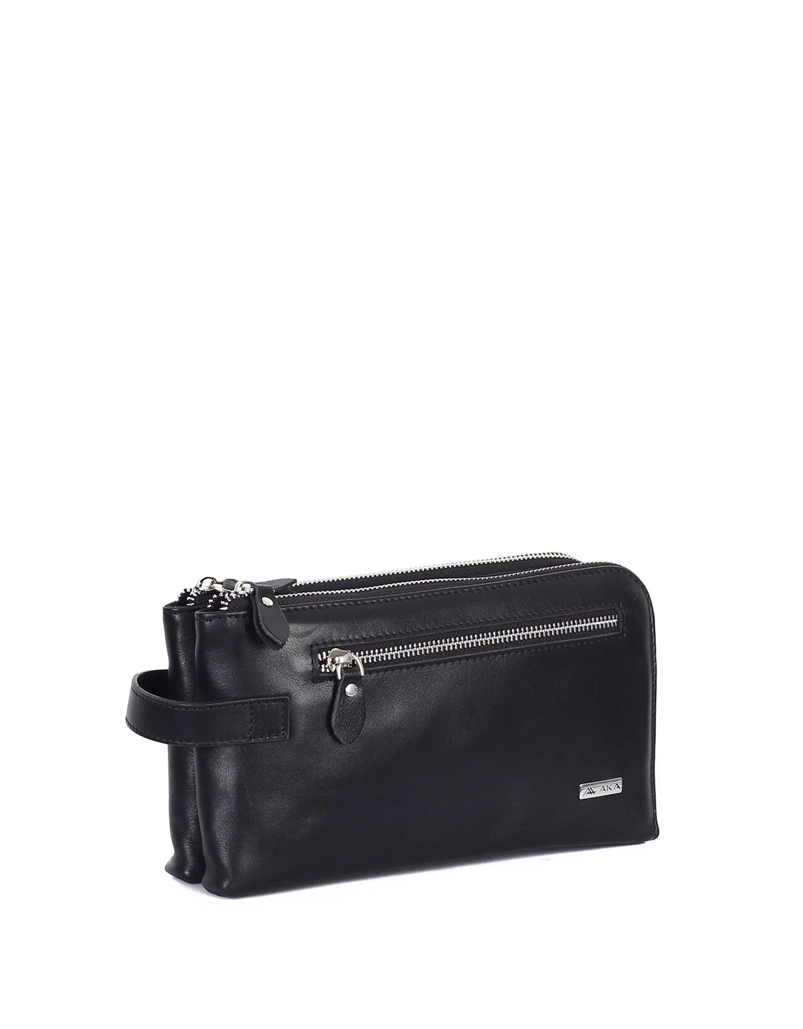 Düz Siyah -Deri El Çantası 363