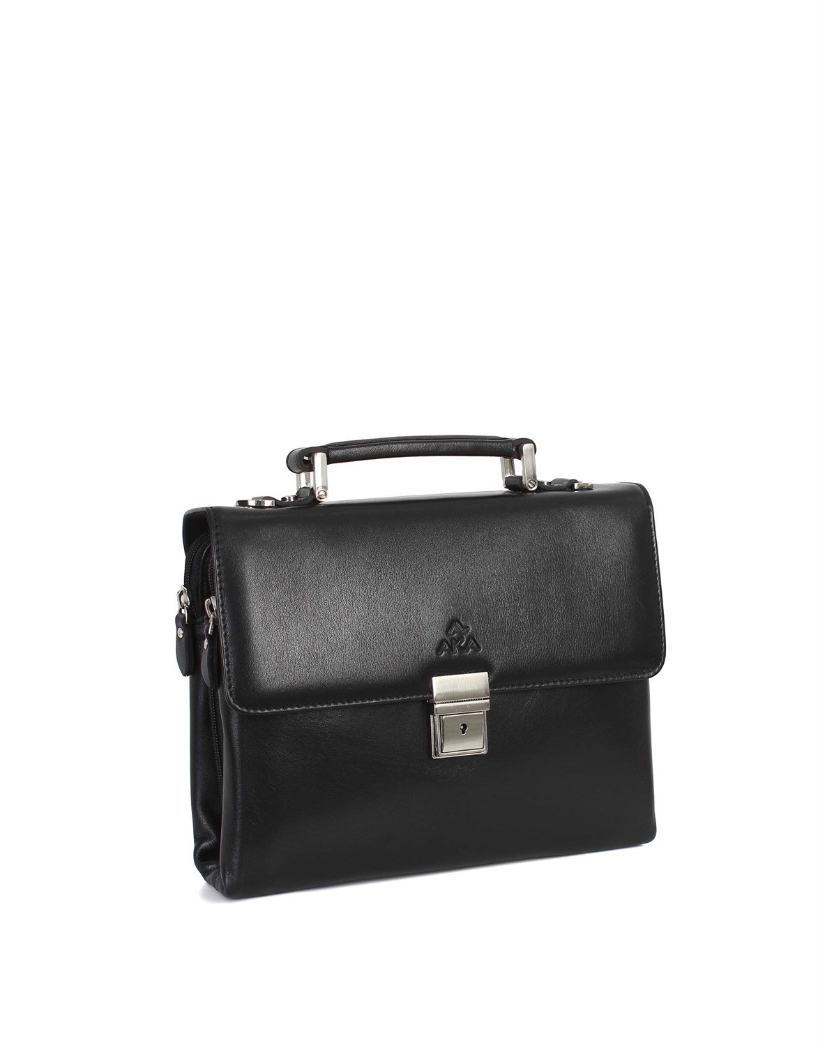 Düz Siyah - Deri Portföy Çantası 350