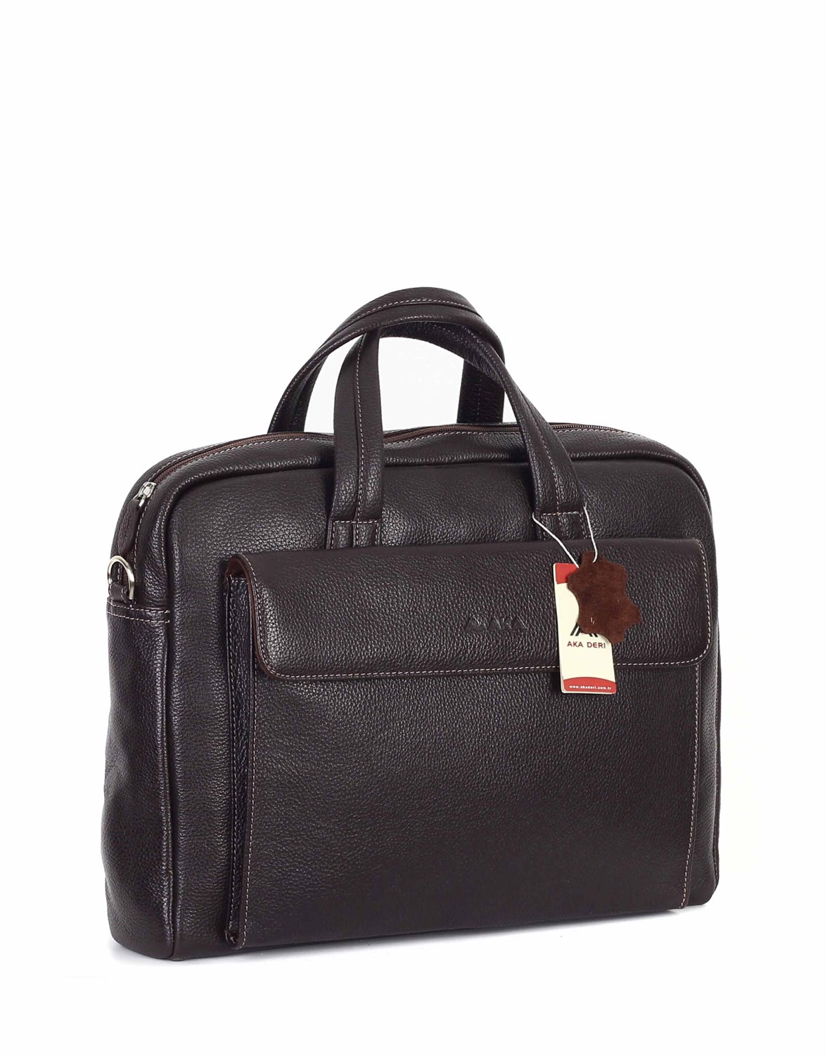 Genuine Leather Laptop Bag - 242 - 4