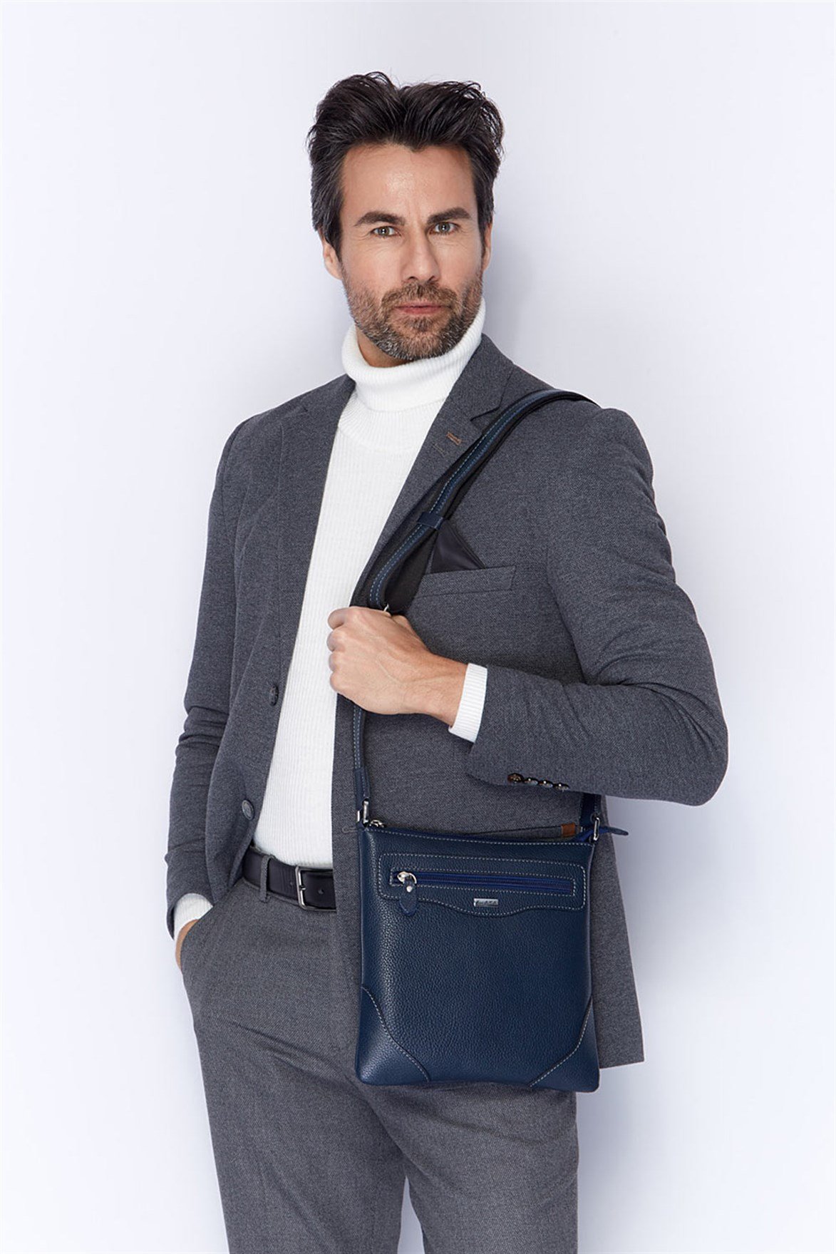 Genuine Leather Shoulder Bag - 315 - 17