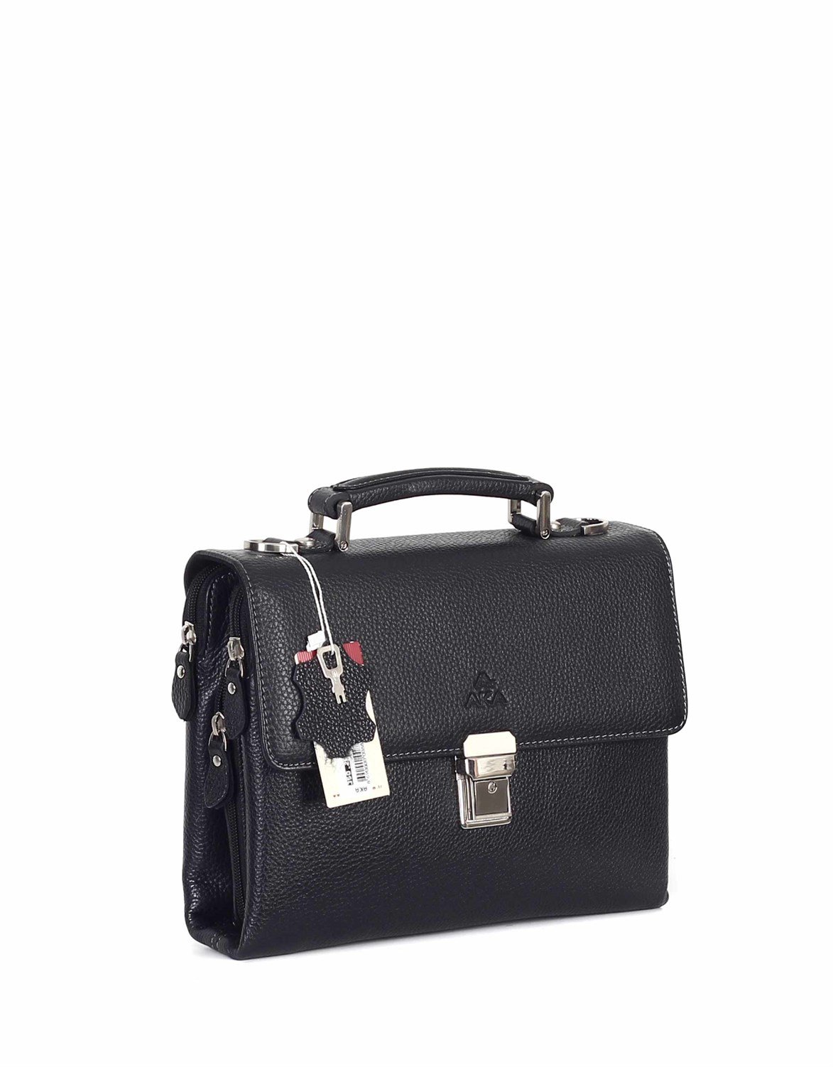 Floter Siyah - Deri Portföy Çantası 350