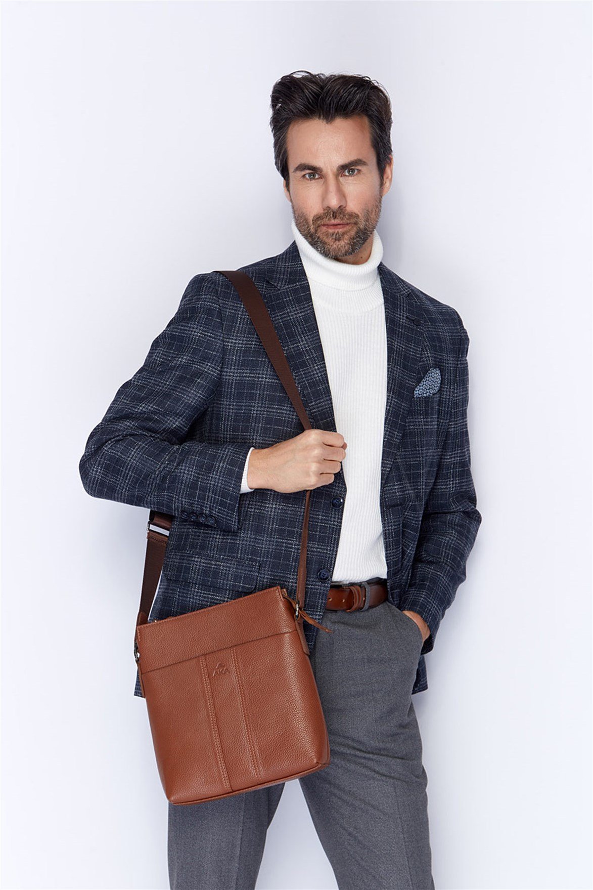 Genuine Leather Shoulder Bag - 329 - 6