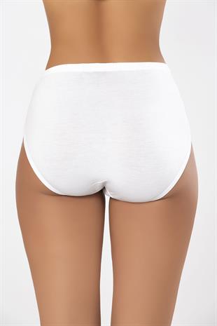 Weweus Beyaz Bayan Süper İnce Doğal Bambu Lüks Külot 2516