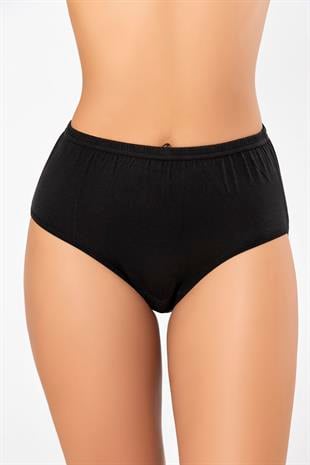 Weweus Siyah Bayan Süper İnce Doğal Bambu Lüks Külot 2516