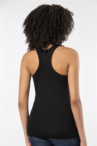 Weweus Siyah Bayan Süper İnce Doğal Bambu Lüks Sporcu Atlet Tshirt Body  2313