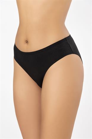 Weweus Siyah Bayan Süper İnce Doğal Bambu Lüks Külot 2514