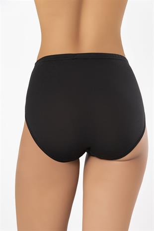 Weweus Siyah Bayan Süper İnce Doğal Bambu Lüks Külot 2516