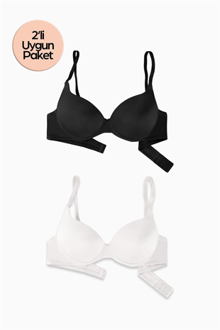 2529-2 MİA SİYAH-EKRU 75B