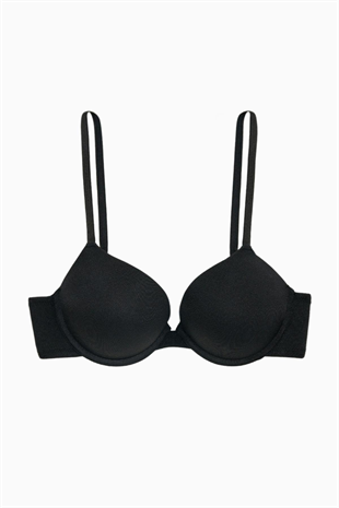 Andes Mikro Sütyen - Double Push Up, Ekstra Dolgulu - Basic - 2527 - Siyah