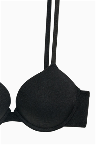 Andes Mikro Sütyen - Double Push Up, Ekstra Dolgulu - Basic - 2527 - Siyah