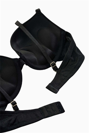 Andes Mikro Sütyen - Double Push Up, Ekstra Dolgulu - Basic - 2527 - Siyah