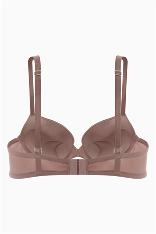 Andes Mikro Sütyen - Double Push Up, Ekstra Dolgulu - Basic - 2527 - Bronz Kahve
