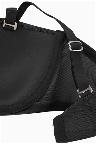 Anka Mesh Kumaş Straplez Sütyen - Desteksiz -  Premium Basic - 2228 - Siyah