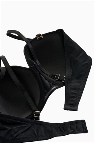 Anka Tak-Çıkar Askılı Straplez Mikro Sütyen - Desteksiz - Basic - 2540 - Siyah