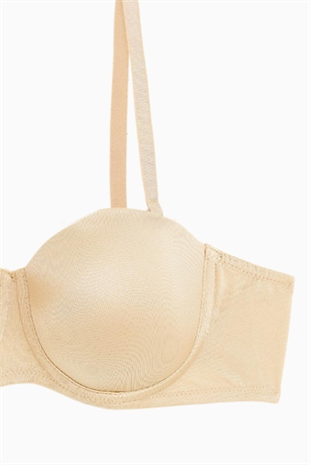 Anka Tak-Çıkar Askılı Straplez Mikro Sütyen - Desteksiz - Basic - 2540 - Ten