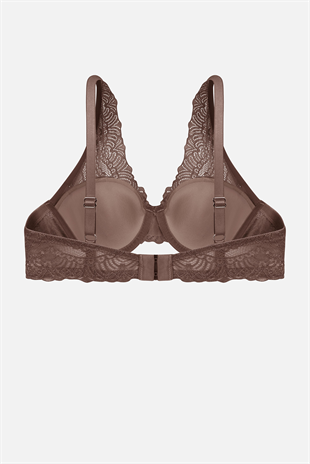 Dantelli Sütyen - Dolgusuz - 2277 - Bronz Kahve