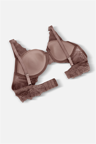 Dantelli Sütyen - Dolgusuz - 2277 - Bronz Kahve