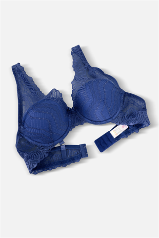 Dantelli Sütyen - Dolgusuz - 2277 - Lacivert